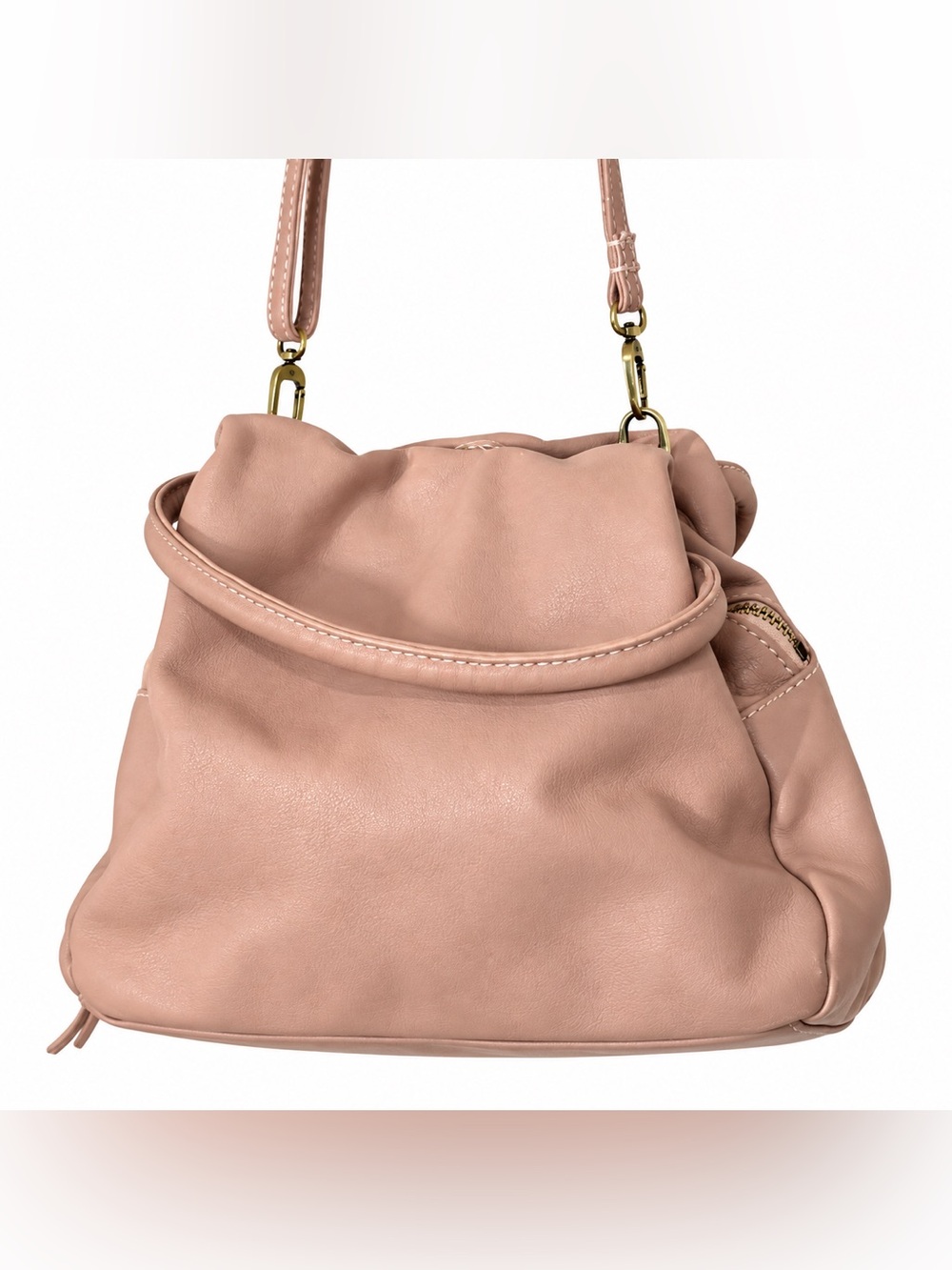 HOBO Blush Pink Genuine Leather Convertible Shoulder Crossbody Bag